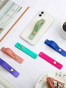 6/3/1pc Retractable Phone Ring Holder Finger Strap Stand, Portable Phone Ring Grip Handle (Classic Color) - Retractable Finger Sleeve Stand - View 8