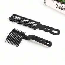 1pc Men's Hair Comb, Flat Top Comb, For Hair Salon, Anti-Static Clipper Comb, Trim Edges, Smooth Hair Styling - Multicolor - View 7