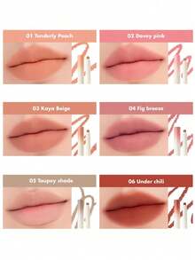 Rom&nd Romand Lip Mate 唇線筆 05 Taupey 灰色調 0.5g/0.02oz，唇線筆，面部彩妝，持久顯色，長效持妝，色彩濃郁，塗抹順滑，高顯色度，可伸縮筆尖，易於使用，05 灰褐色 - 05 Taupey 色調 - 查看 8
