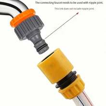 6/10-Piece Hose Quick Connector Kit | 3/4" & 1/2" | Threaded Faucet Adapters | Car Wash & Garden Watering - A - View 6