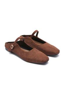 Okurime. 2026 New Slip-On Mule Slippers For Women, Flat Sandals For Spring & Summer, Soft Sole Backless Shoes, Non-Fatiguing - Khaki - View 2