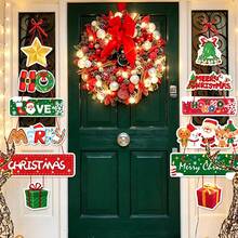 1pc/Pack New Christmas Party Decoration Hanging Christmas Tree Ornament Scene Decor Door Hanging Home Gathering Supplies - View 6