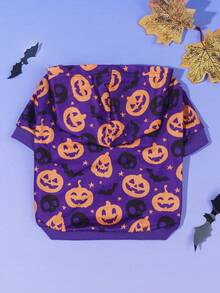 LUCKIE PAW 1pc Halloween Ghost Funny Pattern Pet Sweatshirt, Physical Flea Protection, Reduces Shedding, Warm & Breathable Dog Vest, Suitable For Small & Large Dogs And Cats, Indoor & Outdoor - Purple - View 6