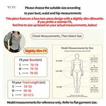 YCYC Women's Korean Chic Versatile Lapel Slim Fit Flattering 2 In 1 Cowl Neck Patchwork Striped Long Sleeve Shirt - Light Grey - View 3
