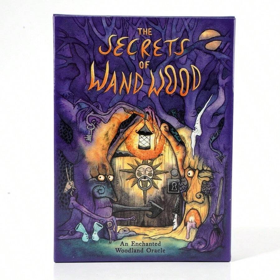The Secrets Of Wand Wood Oracle Cards Fortune-Telling Prophecy Oracle Cards Playing Cards Games - White - View 1