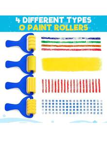 35 Pcs Paint Sponge Brush Sets, Sponge Stamp,Sponge Art Tool Set, DIY ...