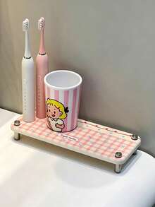 1pc Squishy Diatomite Water Absorbent Mat For Bathroom Countertop, Neutral Color Solid Pattern Quick Drying Toothbrush & Mouth Cup Drain Pad, Simple Style All Season Desk Organizer, Soft Surface Holder Mat For Wash Basin Vanity Daily Use - Multicolor - View 14
