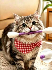 Cat Wand Toys 2 Packs Extra Big Interactive Play Wands Indoor Entertainment Toy Promote Cat Exercise Relieve Boredom Sturdy Bite Resistant Suitable For Kitten And Adult Cats Pet Owner Essentials - 2 Pieces Yellow - View 10