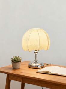 1pc USB Powered Modern Ins Style Retro Creative Premium Minimalist Table Lamp Night Light For Bedroom Bedside Room Desktop Decor - Silver - View 8