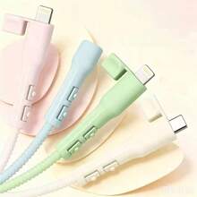 8pcs USB-C Charging Cable Protector, Anti-Breakage Protective Shell, Suitable For Smartphones, Tablets And Laptops, Compatible With USB-C Charging Cables And Data Cables - A - View 1