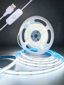 LED Light Strip, Christmas USB Powered 5V COB LED Light Bar, Christmas Lighting With Touch Control, Adjustable Brightness, Suitable For Christmas Decoration TV Backlight, Mirror Decoration, Bedroom LED Light, Living Room Decoration, Christmas Decoration, Holiday Lighting - LED Strip Light - View 6