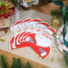 20/40/60Pcs Santa Claus Napkins Cute Santa Claus Disposable Paper Napkins For Christmas Winter Holiday Party Decorations - Santa Claus - View 5