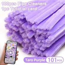 101 Pcs DIY Chenille Stem Set + Video Tutorial– 31 Colors Encrypted Chenille Stems, 30cm Fuzzy Pipe Cleaners – Suitable For Valentine's Day, Party Decoration, Christmas Decor And More– High Quality – Adult Crafts And Commercial Use - Monochrome - View 34