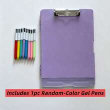 1pc Multi-Functional Folder With A Pen, 9.84 * 14.37 Inch A4 Size Plastic Clipboard With Storage Space, Nurse Clipboard Folder With Individual Pen Slot, Multi-Functional Document Clipboard With Writing Pad, Large Capacity For Paper, Documents And Files, Suitable For Office Use. - Sets - View 14