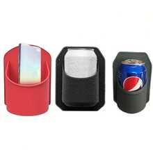 2 Pieces Silicone Wall Mounted Cup Holder, Self-Adhesive Shower Beverage Can Holder, Waterproof And Anti Slip Wall Mounted Storage Rack, Suitable For Bathrooms, Shower Rooms, RVs, Cars, Can Hold Beverage Cans, Mobile Phone Accessories, Multi-Purpose - View 5