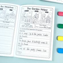 Children's English Look Imagine Write Picture-Based Storytelling Practice Workbook, Narrative Writing Training Exercise Book, Back To School Learning Supplies, Student Holiday Gift - Multicolor - View 6