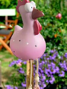 1PC Garden Decor Ornament, Resin Big-Eyed Chicken Hanging Pendant, Cute Chick Hanging Decoration, Yard Decor Craft - Garden Ornament - View 11