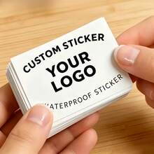 500/1000pcs Custom Rectangle Stickers,Custom Labels,Rectangle Labels ,Custom Stickers,Logo Stickers,Packaging Stickers,Grand Opening Stickers - Promotional Business Stickers - Holiday & Event Stickers - Customizable Stickers For Marketing & Branding - Multicolor - View 3
