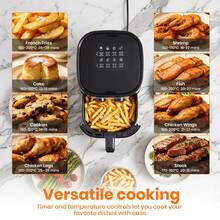 SUPERLEX Air Fryer, 8 Preset Mode Ovens, 5-Liter Cooking Oven, Temperature Adjustable Range 80-200°C, Built-In 60-Minute Timer Function, Non-Stick Inner Pot Design, Overheating Protection Mechanism, Automatic Power Off Function, Healthy Oil-Free, Low-Fat Cook - UK Plug(220-240V) - View 4