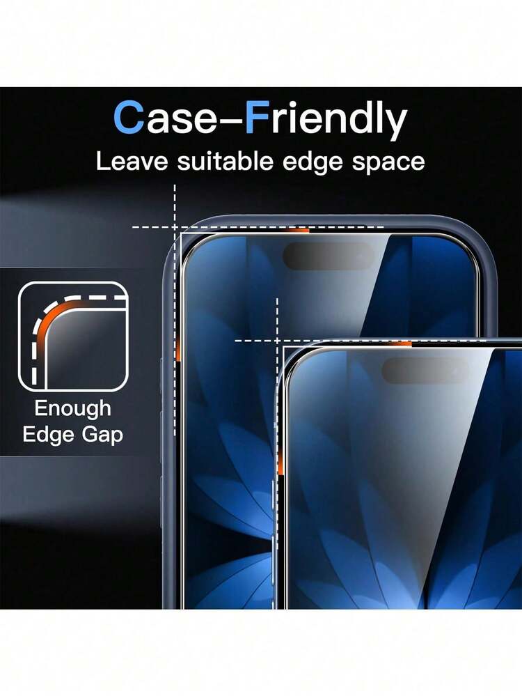 Yezodawee 3-In-1 Set, Includes 2 Pieces High-Definition Tempered Glass Screen Protectors And Burgundy Metal Camera Lens Protectors, Compatible With Phone 18 Pro | 18 Pro Max, Bubble-Free, Scratch-Resistant, Full Coverage, Easy Installation, Stylish And Elegant, Adds A Touch Of Brilliance To Your Phone. - 2+1 - View 7
