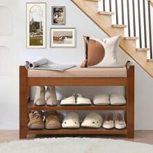 Shoe Changing Stool - Brown - View 5