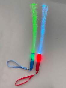 Creative Novelty Glowing Fiber Optic Wand, LED Flashing Fairy Stick, Suitable For Concerts, Festivals, Parties, Atmosphere Cheering Props, Multi-Color Ambient Light Stick - Fiber Optic Rod - View 9
