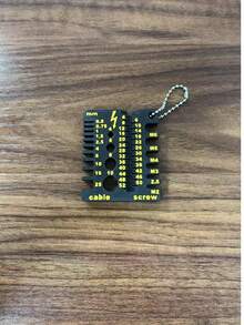 Wire Gauge Screw Measuring Tool, Thickness Gauge, Standard Double-Sided Ruler, Portable Lightweight Multi-Function Size Gauge, Suitable For DIY, Electrical Repair Projects, Bolt Size Gauge, Handheld Precision Caliper, Auxiliary Tool - One Size - View 12