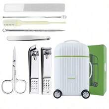 3pcs/2pcs/1pc Multifunctional Nail Care Tools, Stainless Steel Cuticle Scissors + Nail Pusher, Home Travel Salon Use, Exquisite Set, Gift For Women, Holiday Gift - Multicolor - View 1