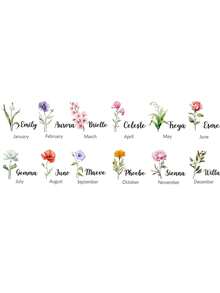 Luxury Personalized Sleep Mask, Satin Eye Mask, Customizable Name, Elegant Floral Pattern, Gift For Her, Birthday Gift, Self-Care Gift - Multicolor - View 7