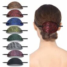 1pc Random Style Vintage Long Hair Bun Holder, Leather Oval Hair Stick Hair Clip - Multicolor - View 1