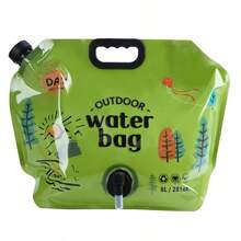 1pc New Portable Water Bag, Thickened Design, Soft Plastic Material, Large Capacity, Multiple Styles Available, Foldable And Handheld, Suitable For Outdoor Camping, Hiking And Travel Water Storage - Multicolor - View 11