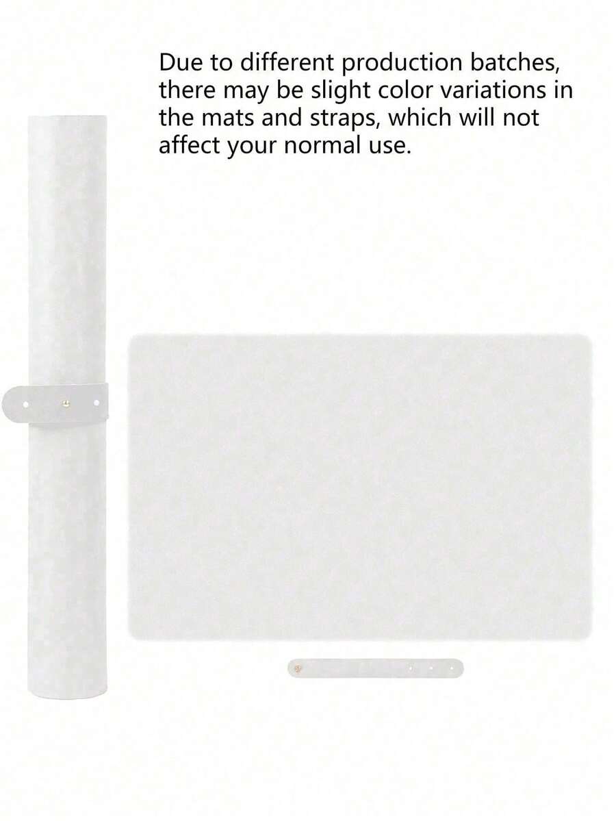1pc Nail Art Pad, Made Of Washable And Foldable PU Material, Suitable For Nail Care And Nail Artist Salon Tools. Soft Microfiber Leather Nail Table Mat/Salon Mat. Buttons Randomly Shipped In Two Colors (Number Of Holes Random). - White - View 1