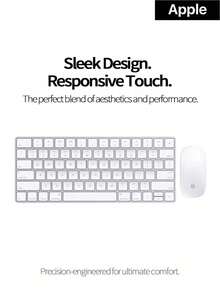 Apple Wireless Keyboard And Mouse Combo, Bluetooth Rechargeable Long Battery Life Keyboard + Multi-Touch Mouse, Comfortable Typing With Good Key Travel, Compatible With Mac/IPad/IPhone For Office, Gaming, And Portable Use - View 3