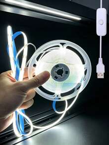 LED Light Strip, Christmas USB Powered 5V COB LED Light Bar, Christmas Lighting With Touch Control, Adjustable Brightness, Suitable For Christmas Decoration TV Backlight, Mirror Decoration, Bedroom LED Light, Living Room Decoration, Christmas Decoration, Holiday Lighting - LED Strip Light - View 8