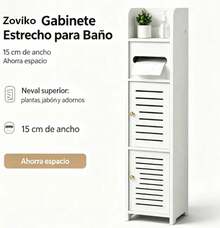 Over-The-Toilet Storage - White - View 8
