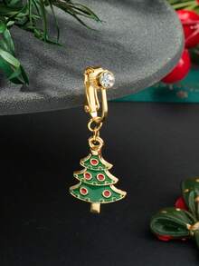 CIZME 1pc Cute Christmas Fake Belly Ring For Women,Santa Claus Hat,Christmas Tree Non Piercing Belly Button Rings Fake Navel Rings For Christmas Party Gift - Fake Belly Ring - View 9