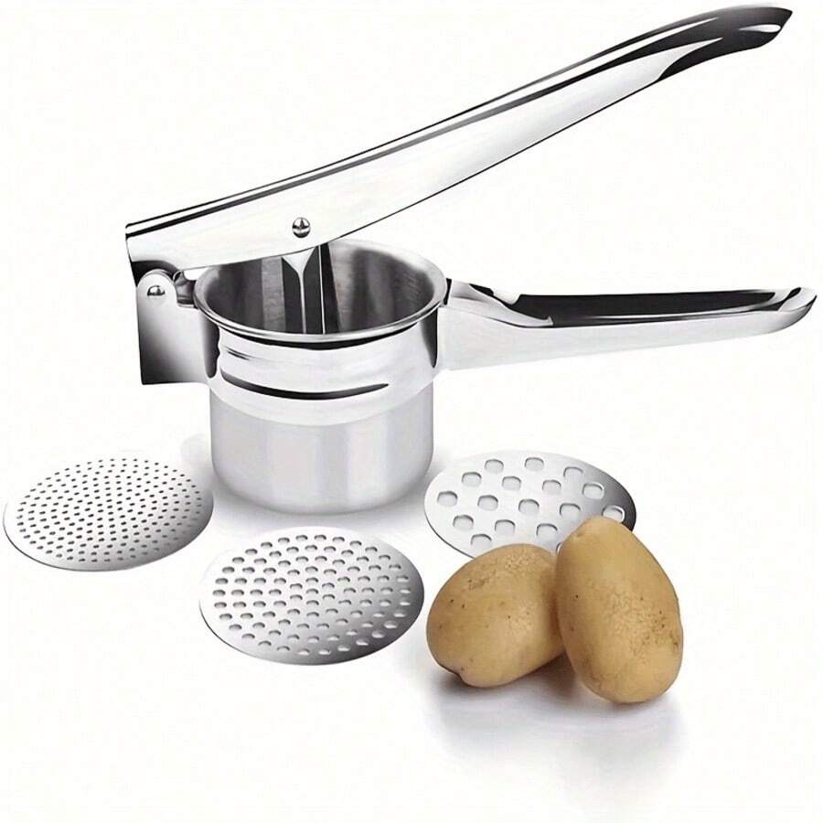 Heavy Duty Stainless Steel Potato Masher And Blender - Efficient Mashing Board For Home, RV And Restaurant Use | Easy Clean Kitchen Tool, Home Cooking, Modern Kitchen Gadgets, Durable, Food Prep, Home Chef