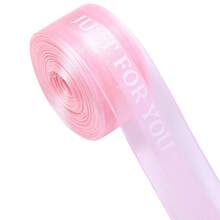 10 Yards/Roll JUST FOR YOU English Print Mesh Ribbon 2.5cm Polyester Material Gift Flower Packaging Ribbon Valentine's Day/Anniversary/Wedding/Birthday Party Decoration Ribbon Clothing Hair Accessories Bow DIY Double-Sided Colorful Woven Ribbon - Ribbon - View 12
