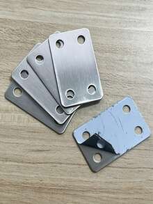 60 miếng miếng dán sửa chữa, giá đỡ kết nối phẳng 4 lỗ, phù hợp cho tủ, kệ, ghế và sửa chữa nhiều loại nội thất - A - Xem 10