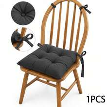 6 Pcs Comfortable Indoor & Outdoor Seat Pads For Kitchen, Dining, Garden, Balcony & Patio Chairs In Turkey - Dark Grey - View 2