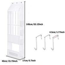 Hanging Plush Doll Storage Organizer, 6-Tier Wall-Mounted Storage Bag, Baby Room Plush Doll Display Rack With Hooks - Multicolor - View 15