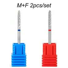 1/2/4/5PCS Professional Nail Drill Bit Cone Carbide Manicure Drill For Electric Milling Cutter Nail Files Buffer Nail Art Equipment Accessory - Silver - View 14