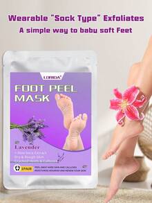 5 Packs Foot Peeling Mask,Exfoliator Peel Mask ,Foot Peel Masks For Men And Women Feet Peeling Mask Natural Ingredient Design, Moisturizing Exfoliator Foot Mask - View 9