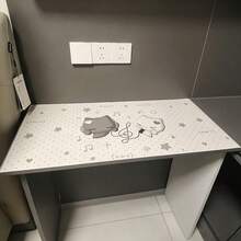 Mousepad Kulit PU Besar Motif Kucing Kecil Lucu Kawaii, Alas Meja Motif Hati dan Not Musik Titik-titik Abu-abu, Anti Air, Anti Gores, Anti Selip untuk Keyboard dan Meja, Cocok untuk Kamar Tidur Anak Perempuan, Ruang Belajar, dan Asrama Mahasiswa. - View 3