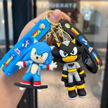 Hasbro Gantungan Kunci Kartun Sonic, Liontin Gantungan Kunci Sonic The Hedgehog, Gantungan Kunci Mobil, Hadiah Kecil (1 Model Acak) - Gantungan kunci - View 3
