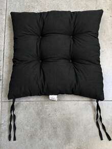 6 Pcs Comfortable Indoor & Outdoor Seat Pads For Kitchen, Dining, Garden, Balcony & Patio Chairs In Turkey - Black - View 8
