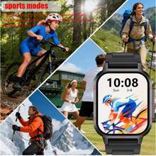 ZhiKexing Sports Smart Watch + Earphone Set, 1.83 Inch Full Screen Touch Sports Smart Watch, 260MAH Battery With LED Light, Suitable For Men And Women Sports Outdoor Smart Watch, With Wireless Call/Message Reminder/Multiple Sports Modes, Information Reminder Multi-Function Phone Answer/Dial, Remote Photo/Music Playback, Sports Log Fitness Smart Watch, Wireless Connection Compatible With IOS And Android Phones, Holiday Gift - View 4