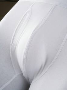 Norcotton 5pcs Men's Underwear, Fly/3D Pouch Design With Large Space And No Restriction, White Pure Cotton Fabric, Sports Extended Length Anti-Chafing - White - View 8