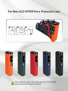 1PC For New GLO HYPER Pro+ Protective Case, PU Leather Texture, Anti-Slip, Enhanced Grip, Precise Cutouts, Multi-Color, Unisex, Couple Style, Meets Different Personalized Needs, Minimalist Fashion, Business, Daily Use, Lightweight And Portable, Effectively Protects Against Daily Drops, Scratches, Fingerprints, Can Change Appearance Style While Protecting, Suitable For Gifts And Personal Use, Storage Box - GLO HYPER Pro+/Lychee Pattern - View 1