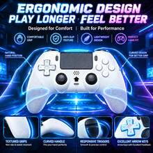A Wireless Controller Compatible With The P5, P5 Slim, P5 Pro, PC, Featuring A Hall-Effect Joystick, Dual Vibration Motors, A Six-Axis Gyroscope, Macro Programming, Turbo Mode, 1000mAh Battery, Built-In Speaker, Microphone, 3.5mm Headphone Jack. - View 11